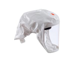 3M Cappuccio leggero monouso Versaflo S-133 EN 166 TH3, tg.L, Web24, bianco Quantità:1