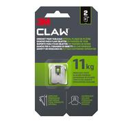 3M CLAW Gancio appendiquadri per cartongesso, 11 kg 3PH11-2WMR, 2 Ganci, Argento