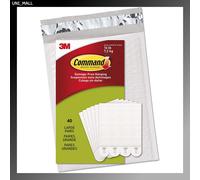 3M Command 17206 Grande Quadro Appeso Strisce, 40 Coppie / 80 Contiene 7.3kg
