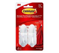 Command Ganci bianchi medi di design (confezione da 2)