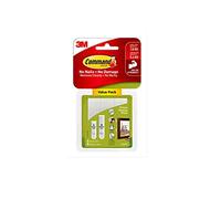 3M Command Set di Strisce Adesive Appendiquadri per Cornici e Quadri, 8 Paia M e 4 Paia S, Istuzioni Solo in Lingua Inglese, Bianco
