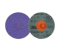 3M Cubitron 3 Roloc Disco fibrato 1182C, 60+, TR, Purple, 51 mm, 50/Carton