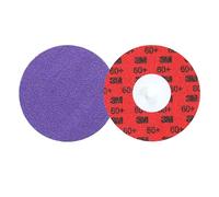 3M Cubitron 3 Roloc Disco resistente 1184F, 60+ YF-weight, TR, Purple, 76 mm, 50/Carton