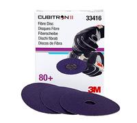 3M Cubitron II disco in fibra abrasiva, 33416, 5" X7/8" (125 mm x 22 mm), 80+, 5 dischi per cartone