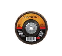 3M Cubitron II - Disco lamellare 967A, 60+, T29, cambio rapido, 10,2 x 3/8"-24, confezione da 10, applicazioni a media pressione, sbavatura leggera, rimozione incrostazioni, rimozione ossido