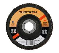 3M - Disco abrasivo lamellare 969F Cubitron II platorello in fibra di vetro piatto ⌀ 115 mm 60