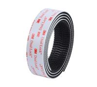 3M Dual Lock Nastro di Fissaggio Richiudibile SJ-355D per Applicazioni Interne ed Esterne, 25 mm x 2.5 m, Spessore 5.7 mm, Nero, 1 Pezzo
