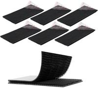 3M Dual Lock SJ3550 Nastro Adesivo a Forma di Fungo con Chiusura a Strappo 5 cm x 10 cm 6 Pezzi Colore Nero Resistente con Chiusura Richiudibile per Porta Pass ez da Interno