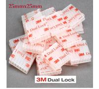 3m Dual lock SJ3560 100pezzi singoli 25x25 multiuso gopro drone FISSAGGIO FORTE