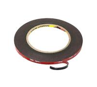 3M Extra Strong Double Sided Adhesive Tape 3m x 6mm Black Waterproof High Temperature Resistance for Indoor & Outdoor Use, 2 Pieces