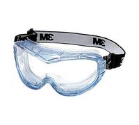 3M Fahrenheit Occhiali a mascherina, ventilazione indiretta, lente trasparente in PC (DX), banda in nylon, 71360-00011M