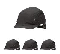 3M™ First Base™ 3 Bump Cap 2030609, Classic, nero, visiera micro, 25 mm (Confezione da 4)