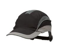 3M™ First Base™ 3 Bump Cap 2031217, Elite, nero/grigio, visiera standard, 70 mm