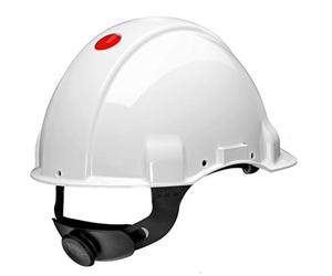 3m G3001MUV1000V-VI - G3001 casco, non ventilato diela ctrico 1000v ‰ bianco cablaggio roulette e la pelle fascia del sudore