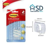 3M Ganci Command Clip Strisce Adesive Senza Danni Per Decorare Trasparenti