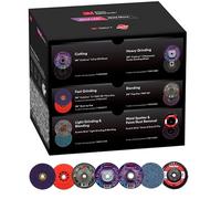 3M Grind Less Weld More Promo Kit, 67115, dischi da 4-1/2", kit di saldatura da 16 pezzi per taglio, smerigliatura, miscelazione, finitura, rimozione ruggine, sbavatura