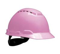 3M H-713V-UV - Casco rigido con 4 punti di sospensione, ventilato, regolabile, rosa