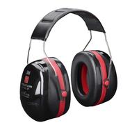 Cuffia protettiva Peltor Optime III - SNR 35 dB - nerorosso - 3M