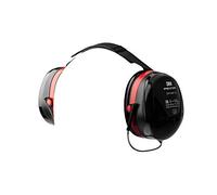 3M H540B-412-SV Cuffie Protettive, 35 dB, Rosso/Nero