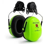 3M H540P3E-475-GB Cuffie Protettive con Attacco per Elmetto, 34 dB, Giallo/Verde Fosforescente