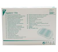 3M Health Care 1626W Tegaderm, medicazione con pellicola, stile cornice, rettangolare, larghezza 12,1 cm, lunghezza 10,2 cm, 10,2 cm x 10,2 cm, trasparente (confezione da 50)