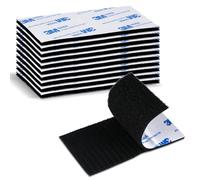 3M Hook and Loop Autoadesivo Pad 5 cm x 10 cm 10 Pezzi Nero