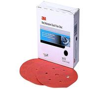 3M Hookit 01146 - Disco abrasivo per graniglia P100, 6 pezzi, colore: Rosso