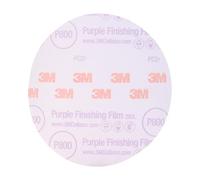3M Hookit 30670 - Disco abrasivo con pellicola di finitura viola, 15,2 cm, grado 800+, confezione da 50, per levigatura trasparente, finitura della vernice, rimozione dei difetti, lunga durata