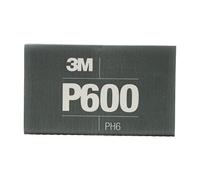 3M Hookit 34339 - Foglio abrasivo flessibile, P600, 14 x 17,3 cm, 25 fogli per cartone