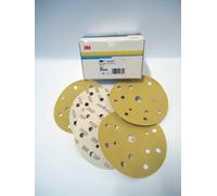 3M HOOKIT DISCHI ABRASIVI PREMIUM GOLD ORO 255P 15 FORI FORATI PREMIUM ABRASIVO