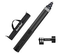 3M Invisible Selfie Stick Pro Lungo Fibra di Carbonio Estensione Monopiede Impermeabile per Insta360 ONE X4, X3, R, RS, X Insta 360 GO 2, 3 GoPro Max Hero 12, 11, 10, 9, 8, 7, DJI Action 3, 4 Pocket 3
