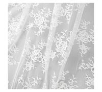 3M Length Lace Fabric. Wedding White DIY Material Sewing(White)