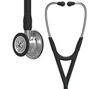 3M Littmann Stetoscopio diagnostico Cardiology IV, testina con finitura standard, tubo auricolare nero, connettore e archetto inossidabili, 69 cm, 6152