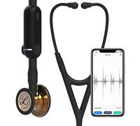 3M Littmann CORE Digital Stetoscopio, Finitura della testina High Polish Copper, Tubo Nero, lunghezza complessiva 69 cm, cod. 8863
