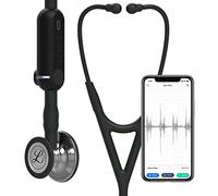 3M Littmann CORE Digital Stetoscopio, Finitura della testina Specchio, tubo nero, Lunghezza complessiva 69 cm, cod. 8869