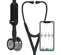 3M Littmann CORE Digital Stetoscopio, Finitura della testina Specchio, tubo nero, Lunghezza complessiva 69 cm, cod. 8869