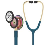 3M Littmann Stetoscopio per il monitoraggio Classic III, finitura arcobaleno, tubo auricolare blu Caraibi, 69 cm, 5807