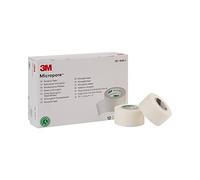3M Micropore Tape 1530-1, 12 rotoli (confezione da 10) by