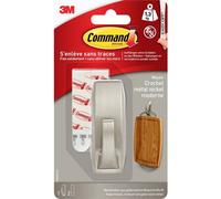 Command MR02-BN - Gancio in metallo spazzolato con riflessi moderni