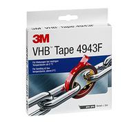 3M Nastri Adesivi Vhb ad Ottima Resistenza 4943F - Per Temperatura Sopra Lo 0°C - 19 Mm X 3 M, Grigio, Spessore: 1.1 Mm (1 Pezzo)