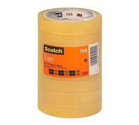 Nastro adesivo Scotch 508 - 19 mm x 66 mt - trasparente - Scotch - torre 8 rotoli