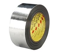 3M Nastro Adesivo Alluminio Tessuto di Vetro 363, 12.7 mm X 33 m, 0.2 mm, Argento, 72 Pezzi