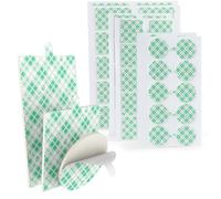 3M Nastro Adesivo Doppia Faccia 60 Pezzi Formato Quadrato Rotondo e Rettangolare in Schiuma Poliuretanica Autoadesiva 4026 Bianco Dischi Doppia Faccia per Pareti Auto Casa Ufficio Spessore 0.15cm