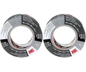 3M Nastro adesivo telato universale DT8, Argento, 48 mm x 23 m, 0.2 mm, confezionati singolarmente (Confezione da 2)