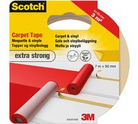 Scotch 42020750B Nastro Biadesivo per Moquette e Pavimento in Vinile, Trasparente, 7 m x 50 mm