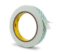3M Nastro biadesivo in schiuma 4026 19 mm x 300 cm 1 rotolo Nastro biadesivo in poliuretano uretanico bianco spesso 1,6 mm per incollaggio, fissaggio, montaggio, segnaletica interna, targhette