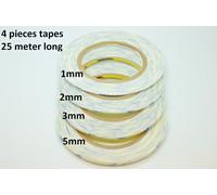 3M Nastro Biadesivo Trasparente per Telefoni Cellulari, 4 pezzi, 1mm,2mm,3mm,5mm
