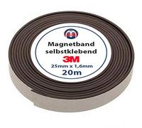 3M Nastro Magnetico Ancora più Forte 1,6mm x 25mm x 20m - per Fissaggio di Supporti