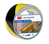 3M Nastro per strisce di sicurezza 5702 nero/giallo, 50 mm x 33 m,spessore: 0,14 mm