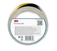 3M Nastro per strisce di sicurezza 5702 nero/giallo, 50 mm x 33 m,spessore: 0,14 mm